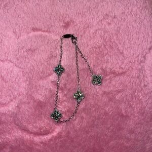 Moissanite clover bracelet